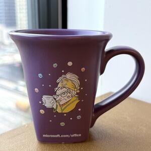 Microsoft Office Crabby Office Lady Coffee Mug Purple - Rare Employee Promo